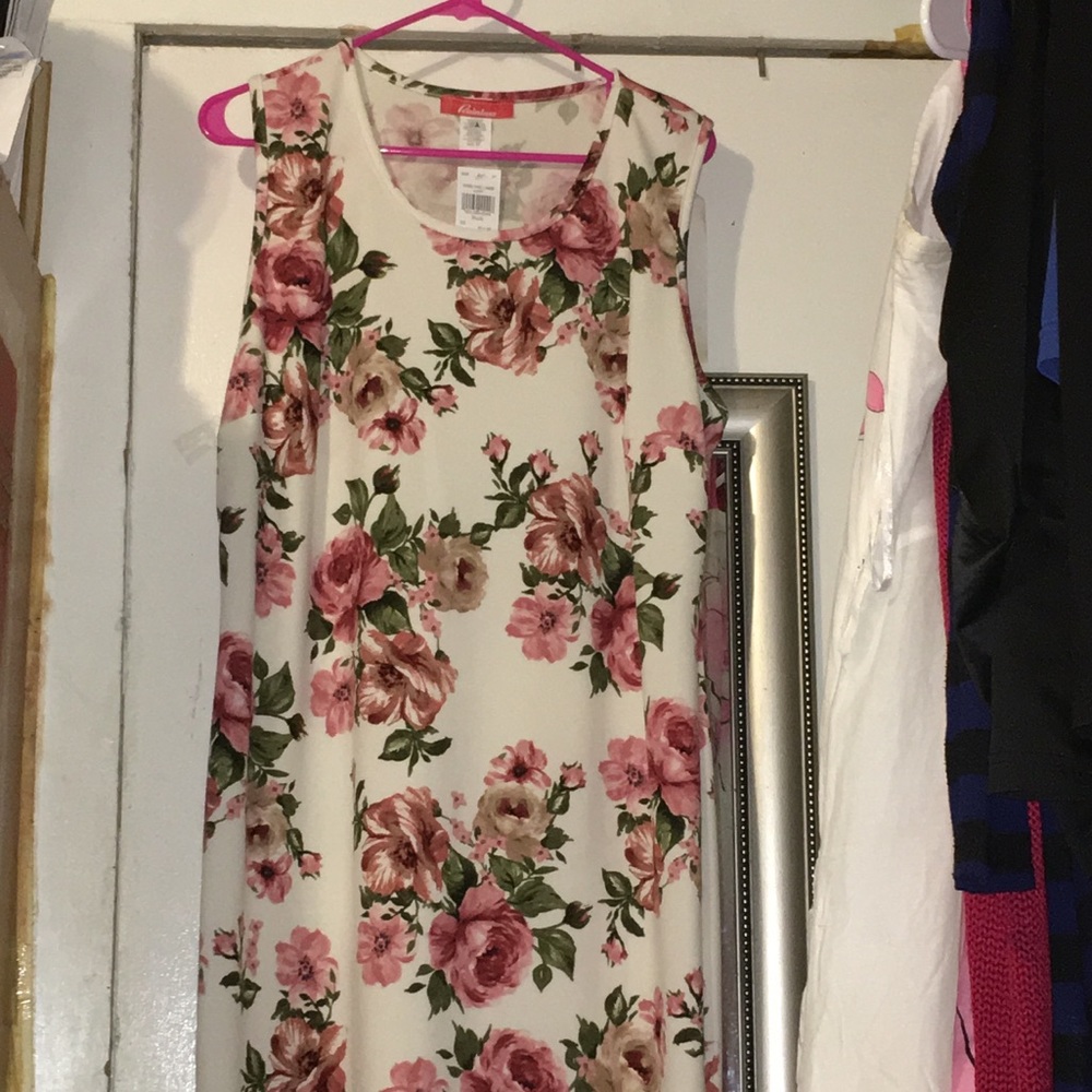 Summer flower print dress